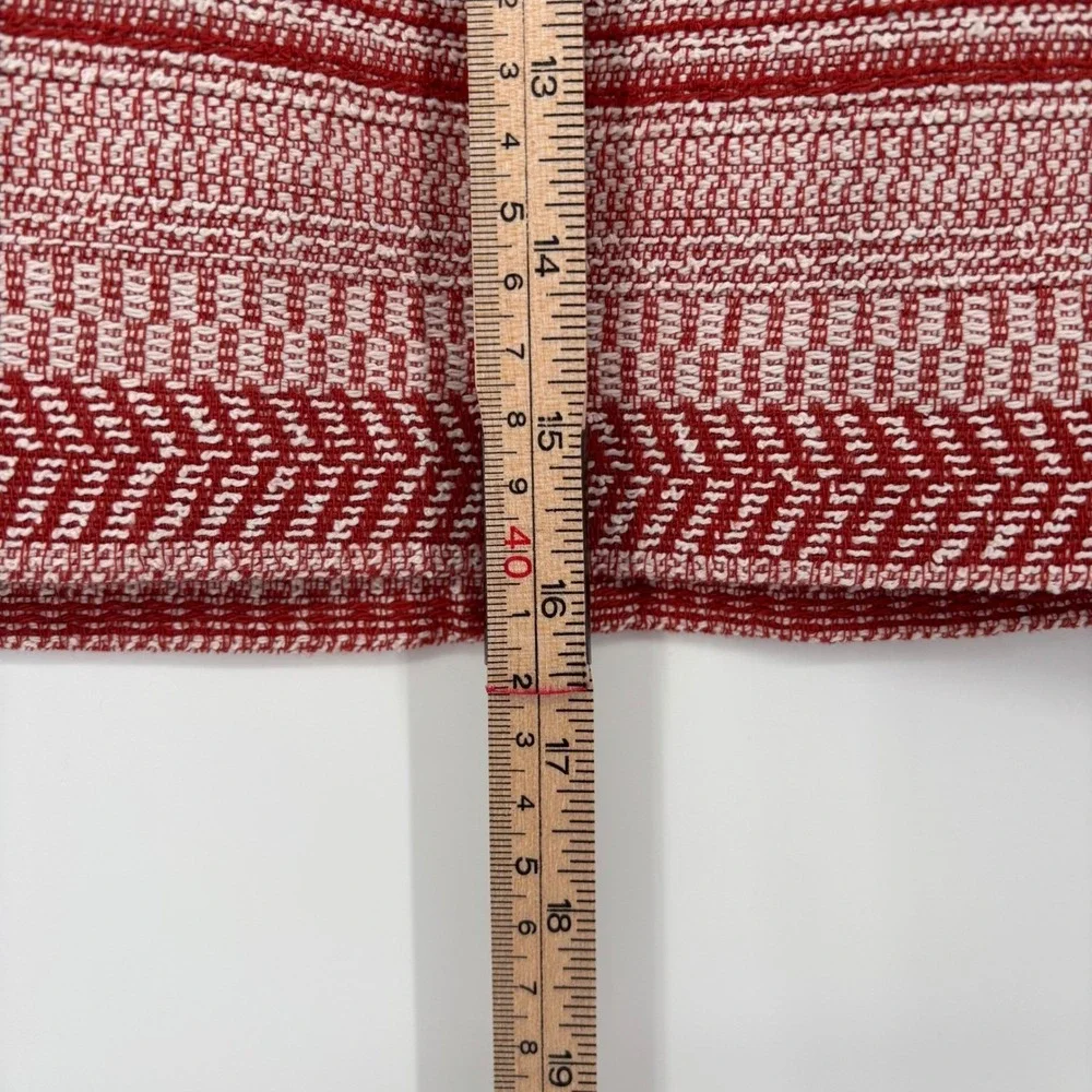 NWT Banana Republic Cotton Mini Skirt Rust Cream Lined Woven Textured Boho‎ 6